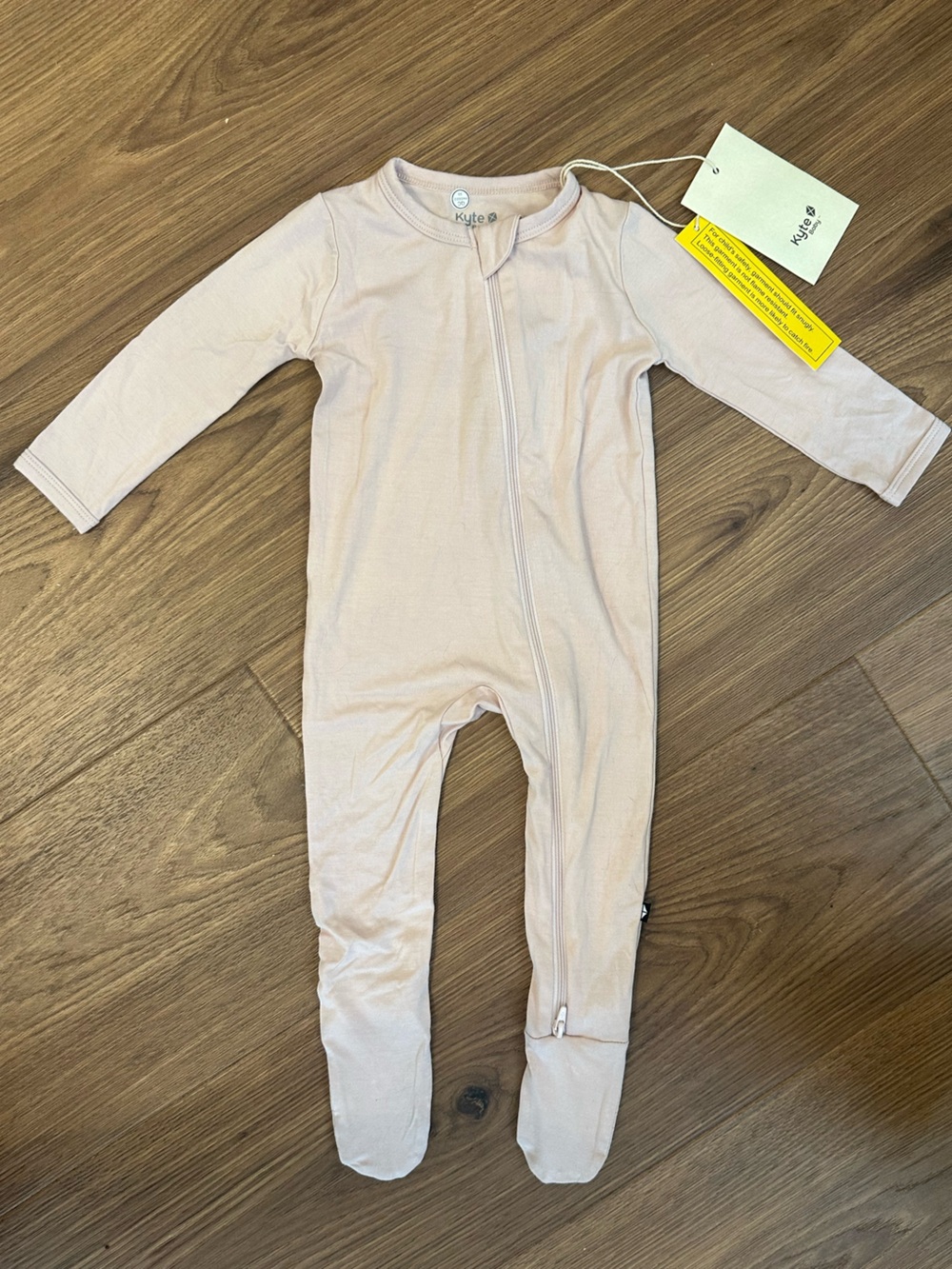 Kyte BABY Pink Zip-Front Sleep Pajamas